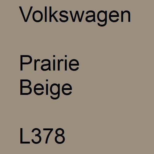 Volkswagen, Prairie Beige, L378.